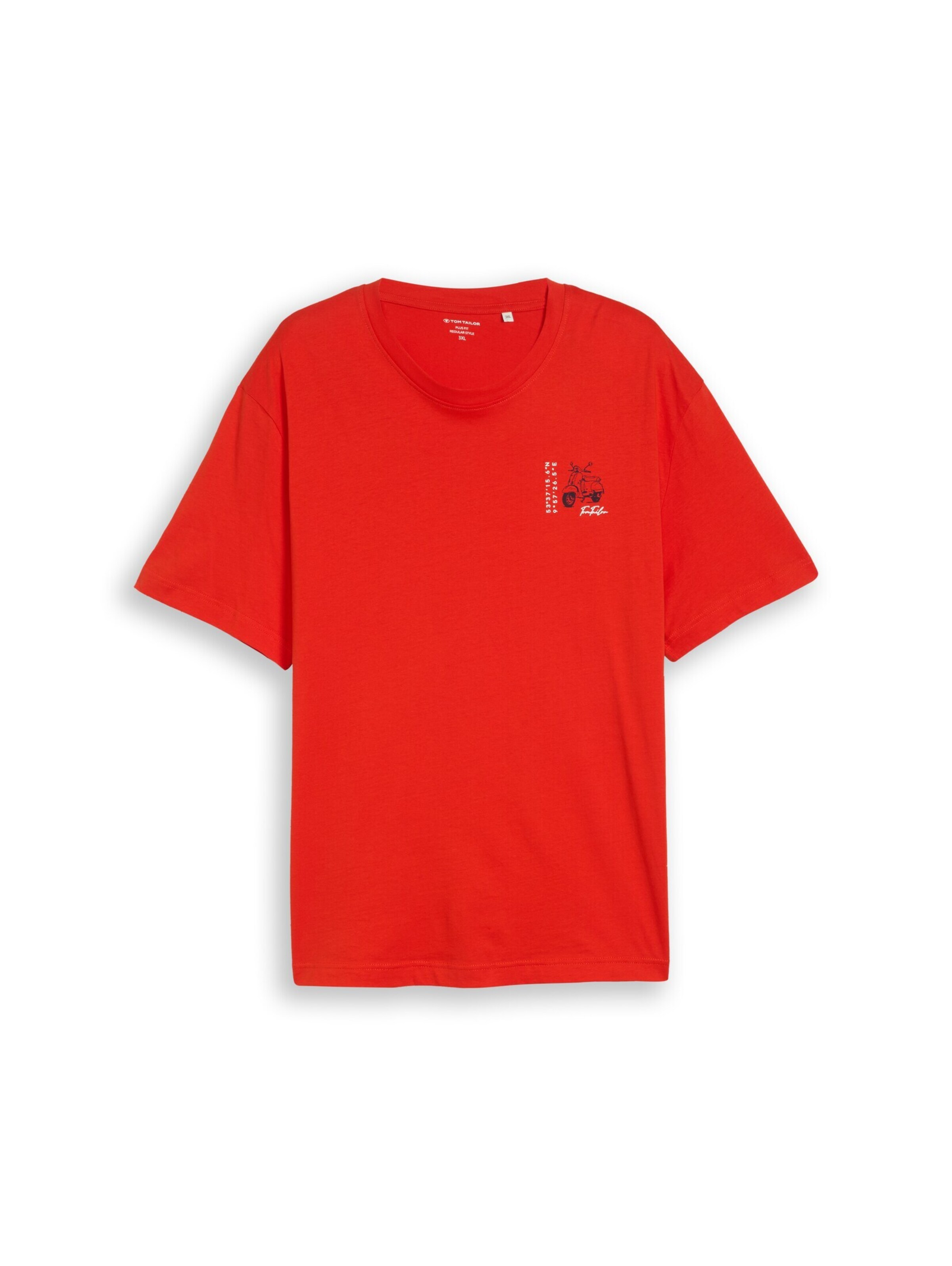 TOM TAILOR Men + T-Shirt in Orange: Vorderseite
