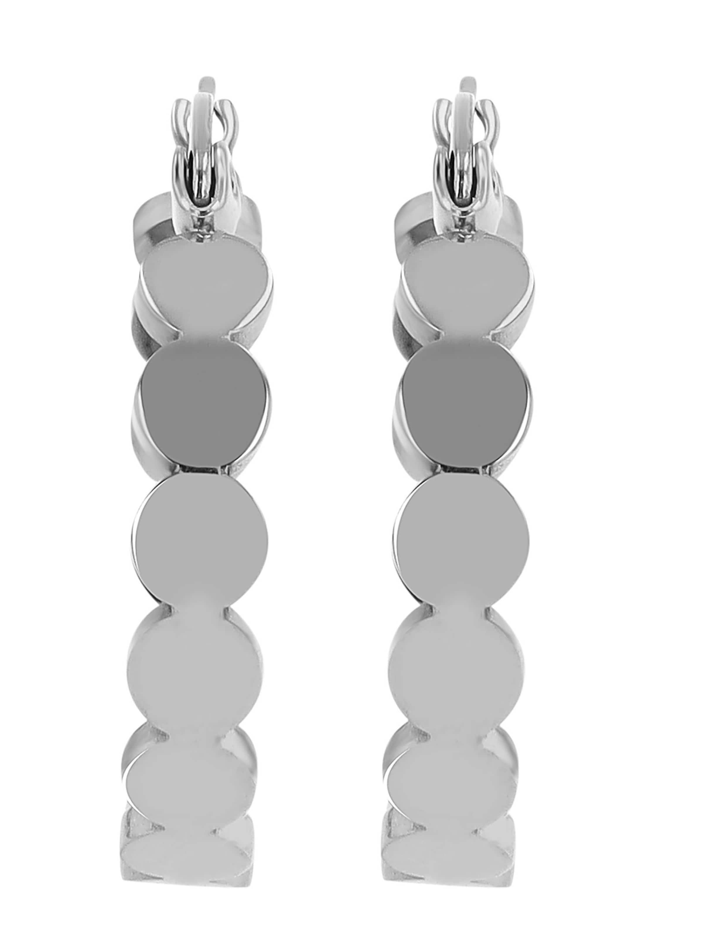 Akzent Earrings 'Lyriana, hautverträglich' in Silver