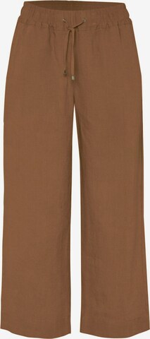 TONI Wide leg Pants in Brown: front