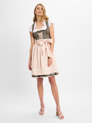 Krüger Madl Dirndl in Grün: Vorderseite