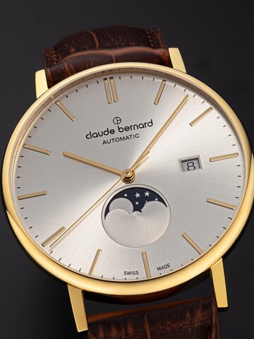 Claude Bernard Analog Watch 'Moon Phase' in Gold