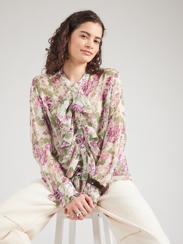 ONLY Blouse 'ONLLISA-PENINNA' in Beige: front