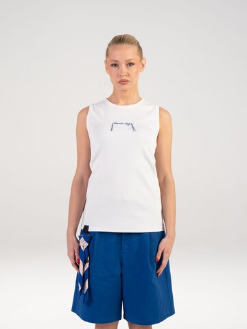 Alessandro Magno Top in White: front