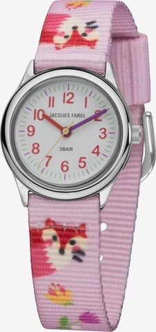 Jacques Farel Watch in Pink: front