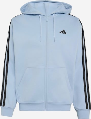 ADIDAS SPORTSWEAR Športna jopa na zadrgo | modra barva: sprednja stran