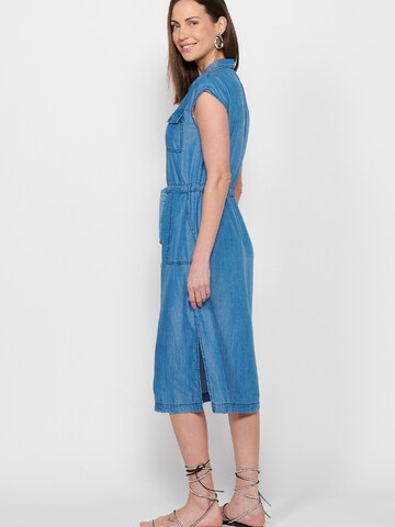 KOROSHI Shirt Dress in Blue