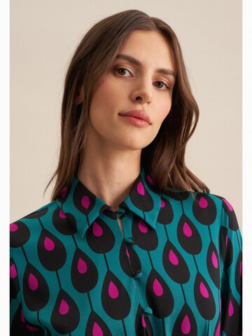 SEIDENSTICKER Blousejurk 'Schwarze Rose' in Groen