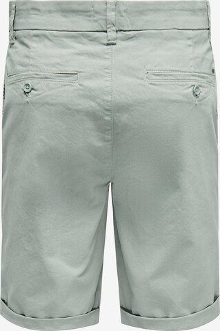 Regular Pantalon chino 'Peter' Only & Sons en gris