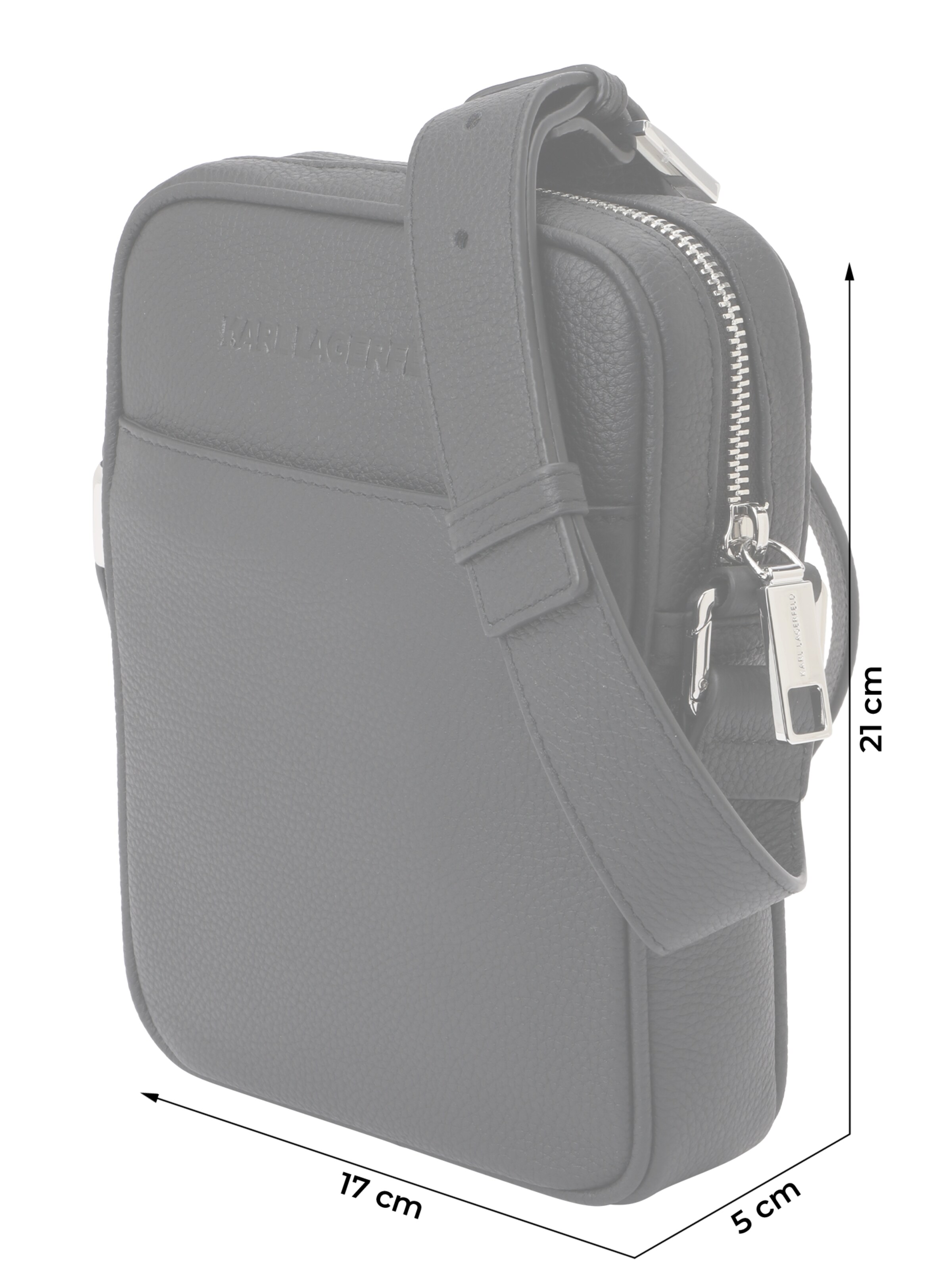 Karl Lagerfeld Torba za čez ramo | črna barva