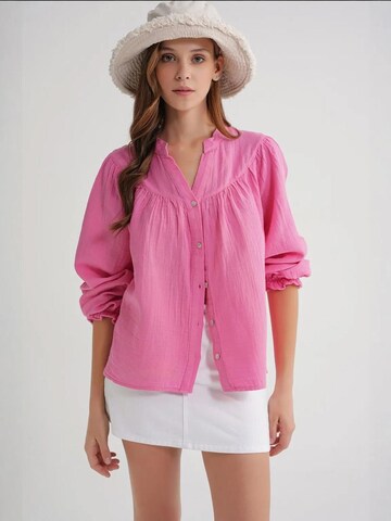 MixRay Blouse in Pink: front