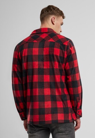 Brandit Regular Fit Hemd 'Jeff' in Rot