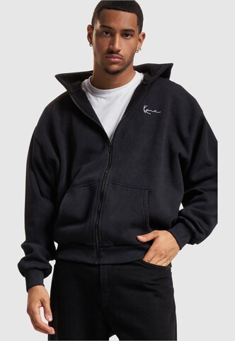 Karl Kani Fleecejacke 'Chest Signature' in Schwarz