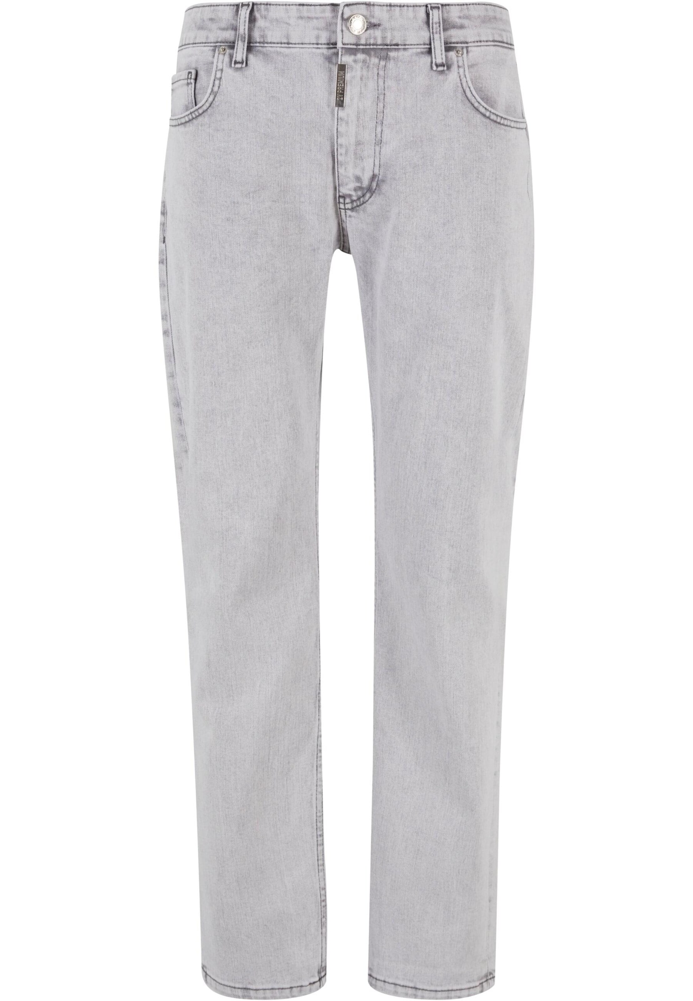 Tapered Jeans di 2Y Premium in grigio: frontale