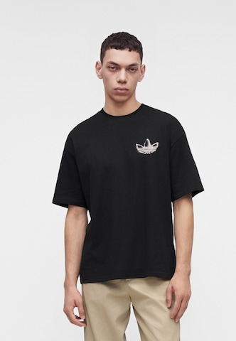Tricou 'Powder Tongue' de la ADIDAS ORIGINALS pe negru