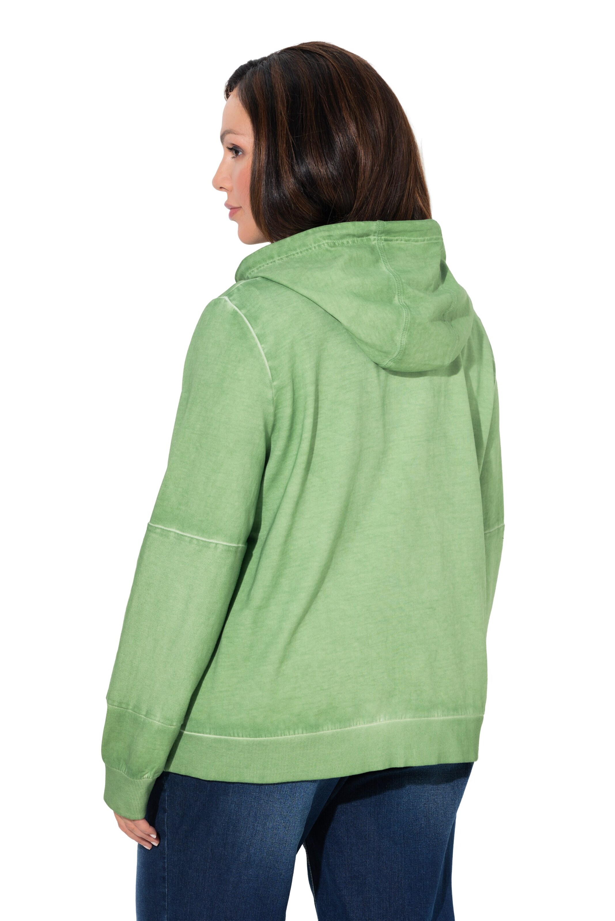 Ulla Popken Sweatjacke in Grün