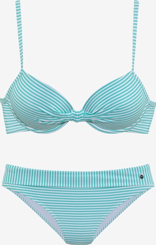 s.Oliver Push-up Bikini w kolorze zielony: przód