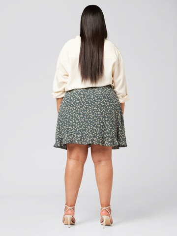 Guido Maria Kretschmer Curvy Юбка 'Nelly skort' в Зеленый: сзади