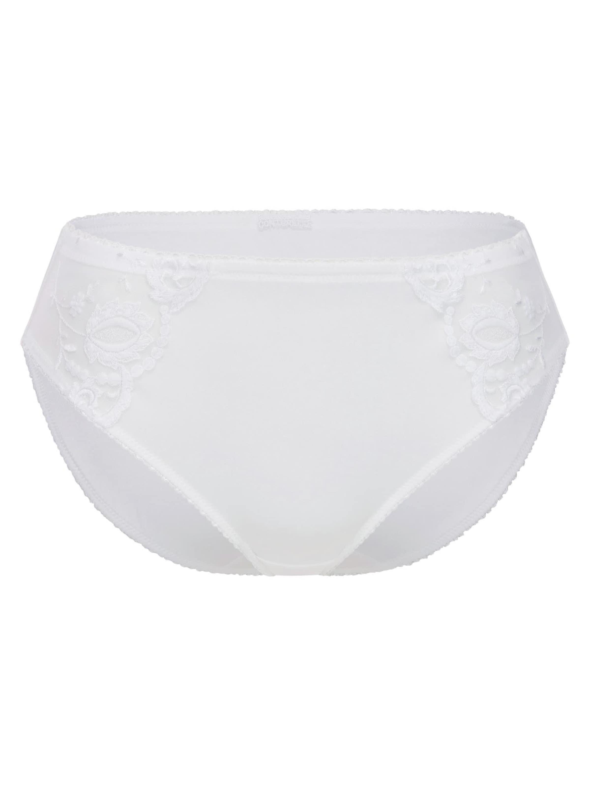 Conturelle Panty 'Provence' in White: front