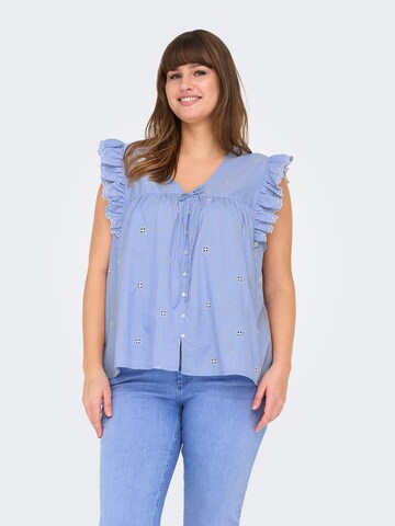 ONLY Carmakoma Blouse 'CARTessa' in Blue: front