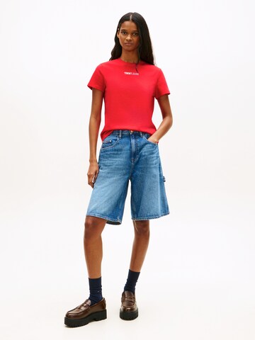 Tommy Jeans Póló 'ESSENTIAL' - piros