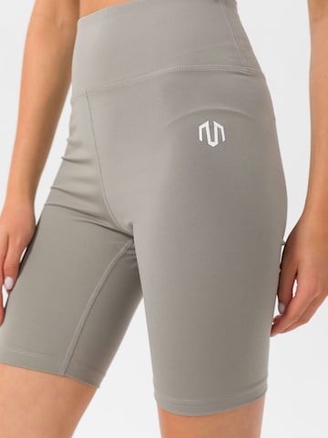 MOROTAI Skinny Sportbroek 'Basic' in Grijs