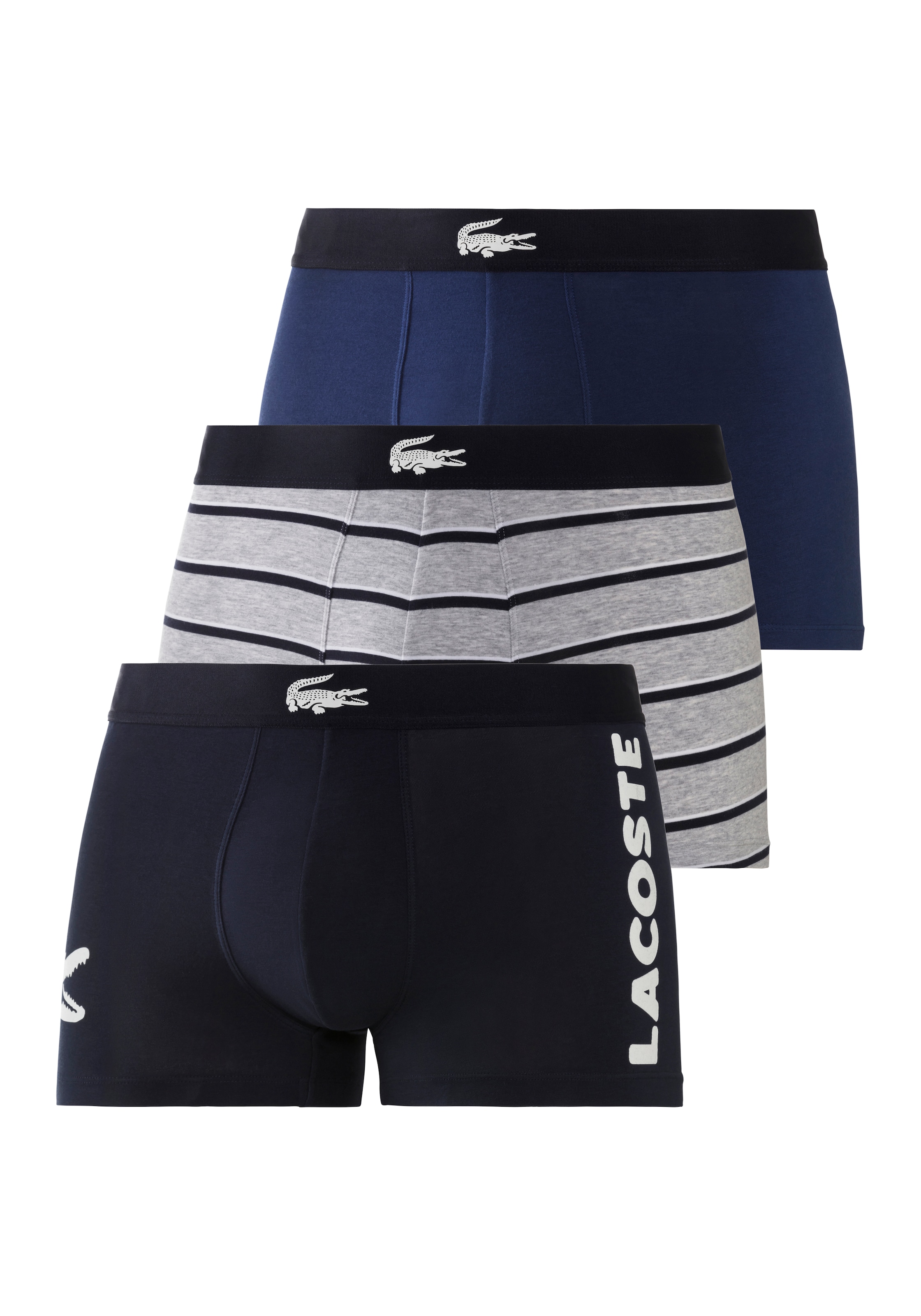 LACOSTE Боксерки в синьо: отпред