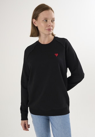 Felix Hardy Sweatvest in Zwart: voorkant