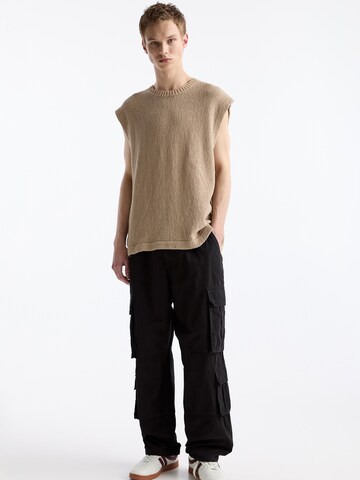 Loosefit Pantalon cargo Pull&Bear en noir