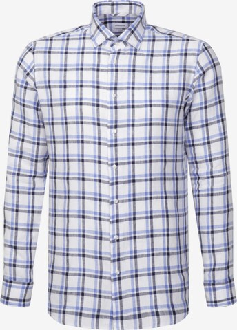 Coupe slim Chemise business SEIDENSTICKER en bleu : devant