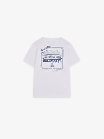 Tricou de la Scalpers pe alb