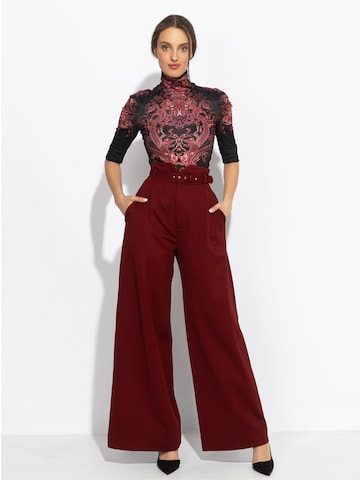 JIORO Wide Leg Hose 'ESSENTIALS' in Rot