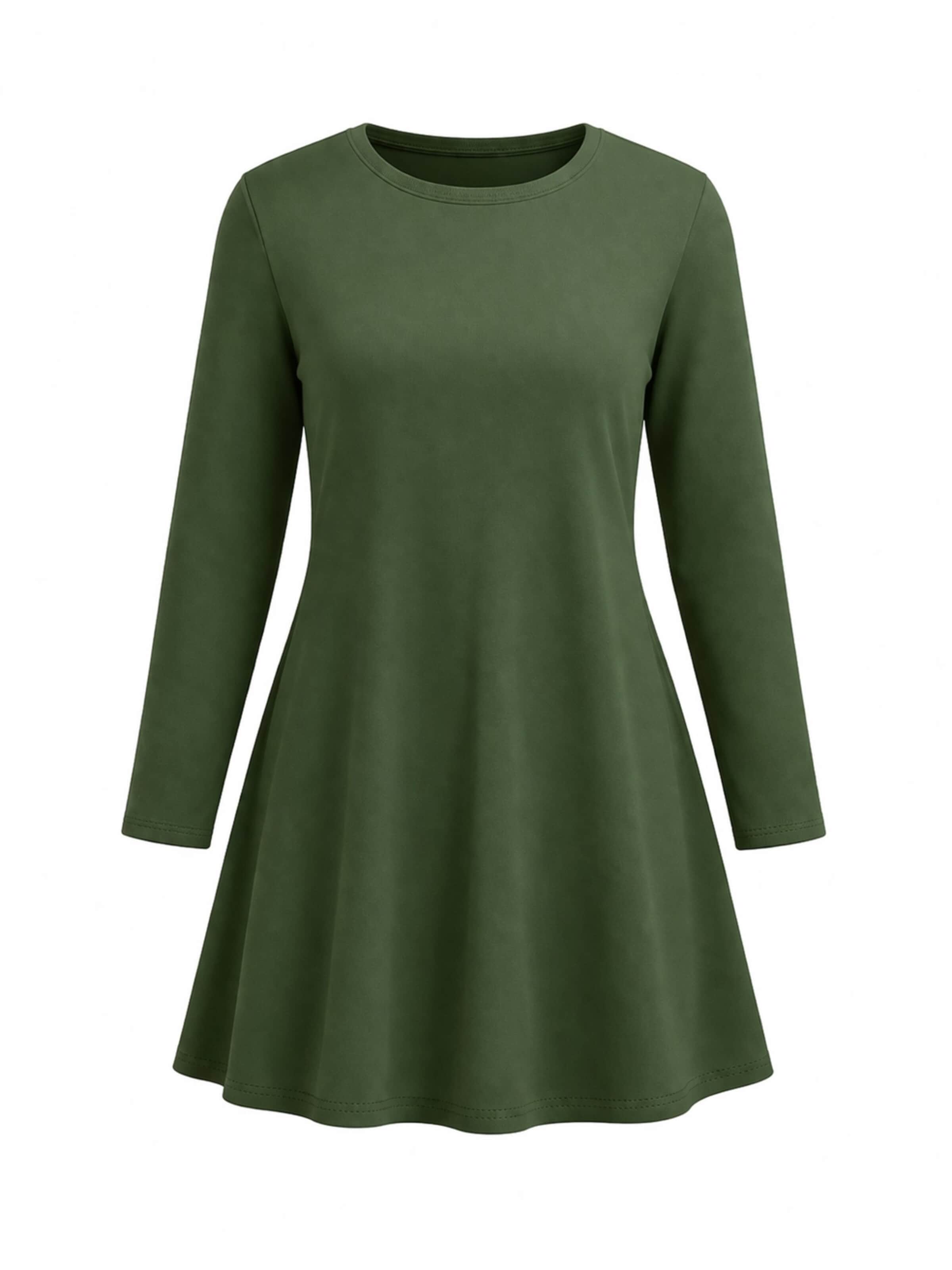 LEAFLETIC - Túnica 'Leafletic Women’s Long Sleeve Crew Neck Tunic' en verde: frente