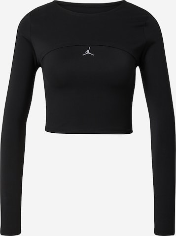 Tricou de la Jordan pe negru: față