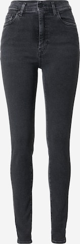 juoda ARMEDANGELS Siauras Džinsai 'INGAA': priekis