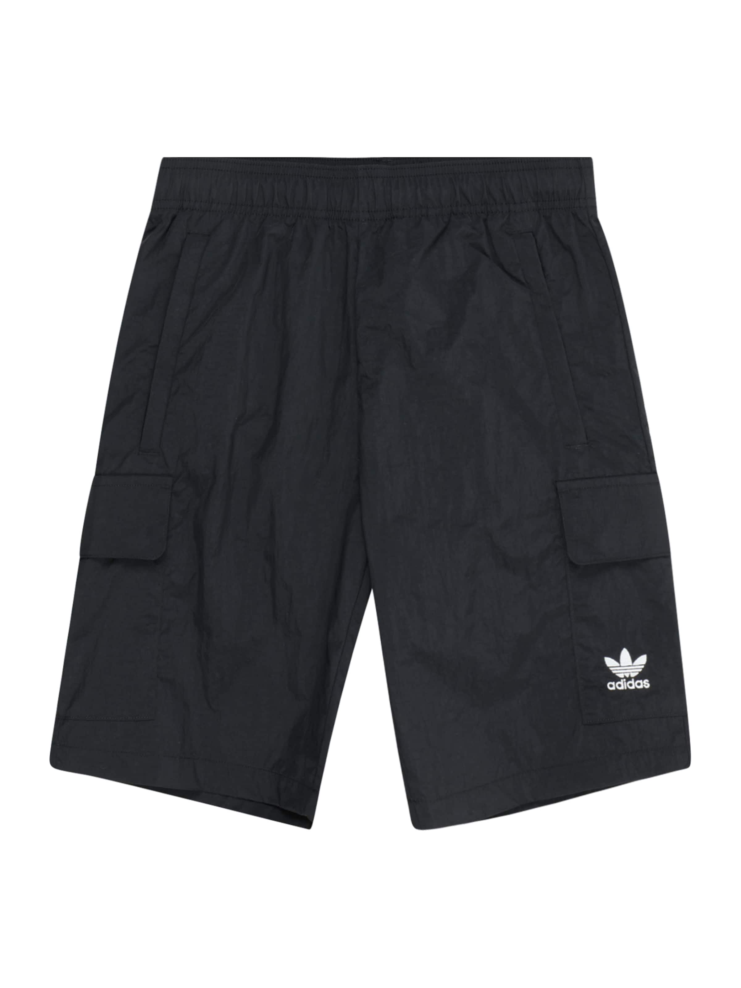 Regular Pantaloni de la ADIDAS ORIGINALS pe negru: față