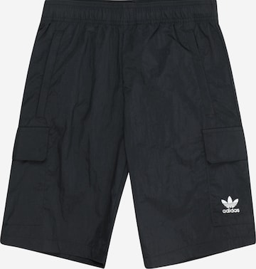 ADIDAS ORIGINALS Regular Trousers in Black: front