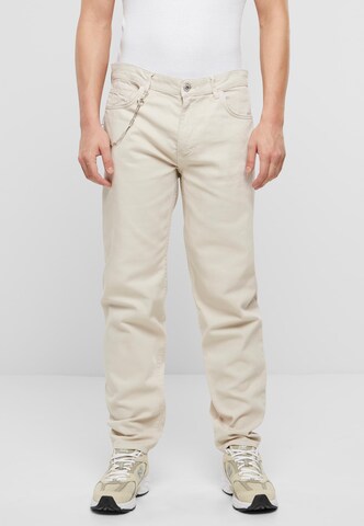 2Y Premium Loosefit Jeans in Beige: predná strana