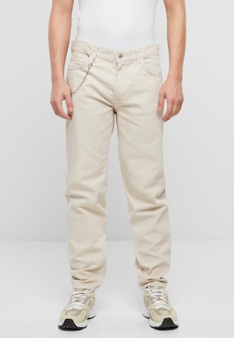 2Y Premium Loose fit Jeans in Beige: front