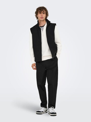 Only & Sons Bodywarmer 'ONSBowie' in Zwart