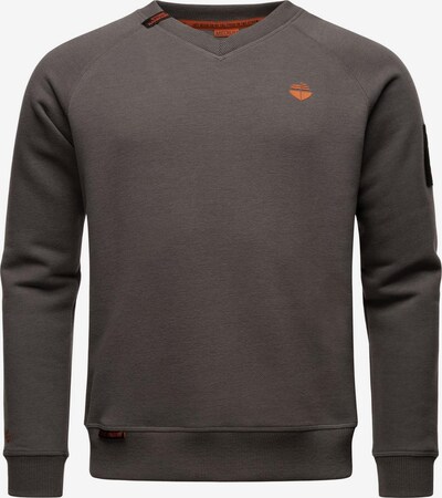 STONE HARBOUR Sweatshirt 'Craig El' in dunkelgrau / orange / schwarz, Produktansicht