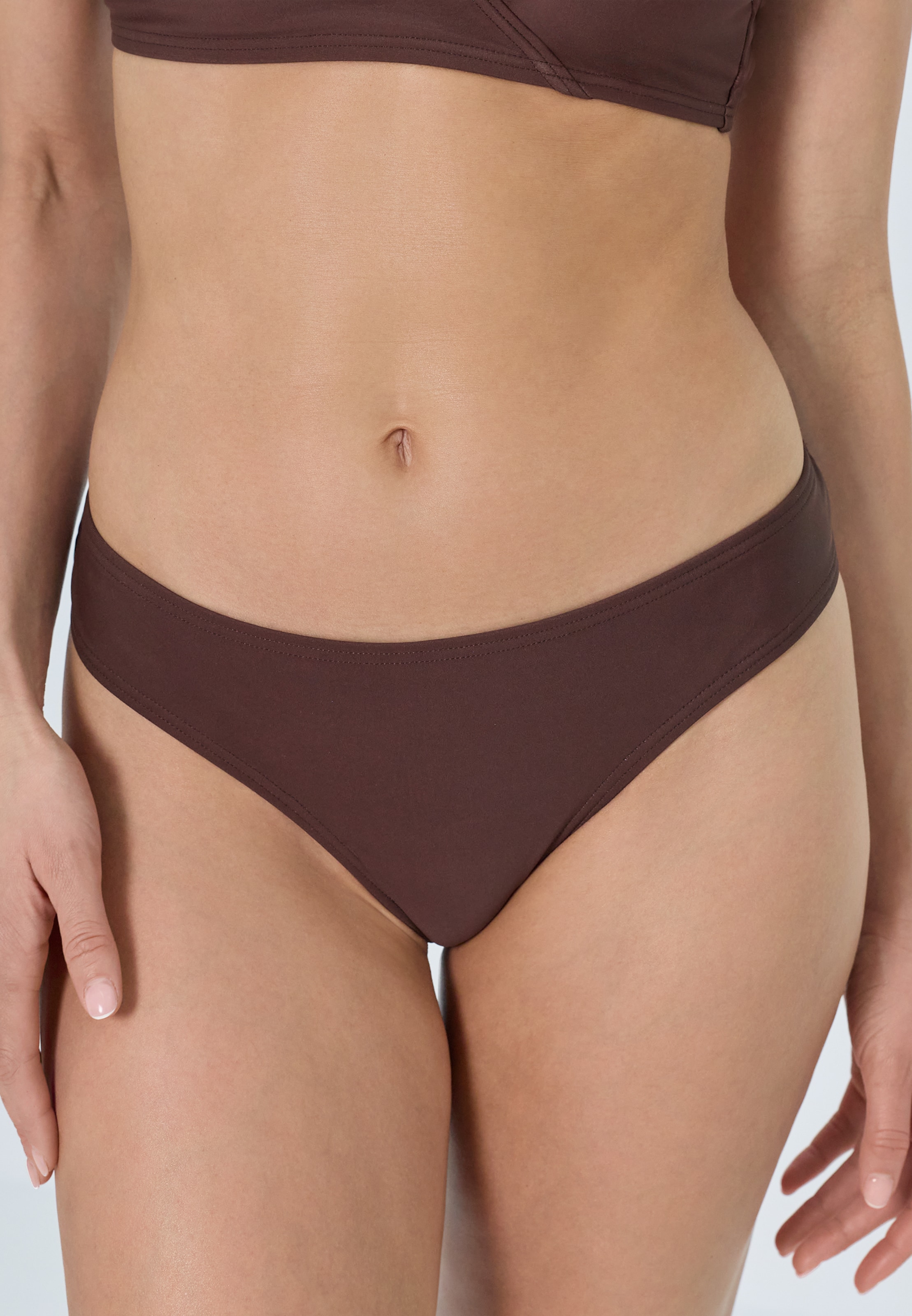 LSCN by LASCANA Bikini nadrágok - barna: elől