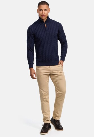 INDICODE JEANS Trui 'Hector' in Blauw