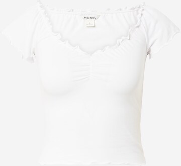 T-shirt Monki en blanc : devant