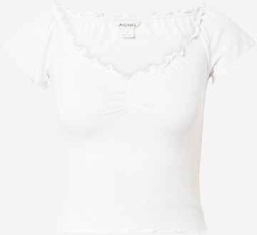 Monki T-shirt i vit: framsida