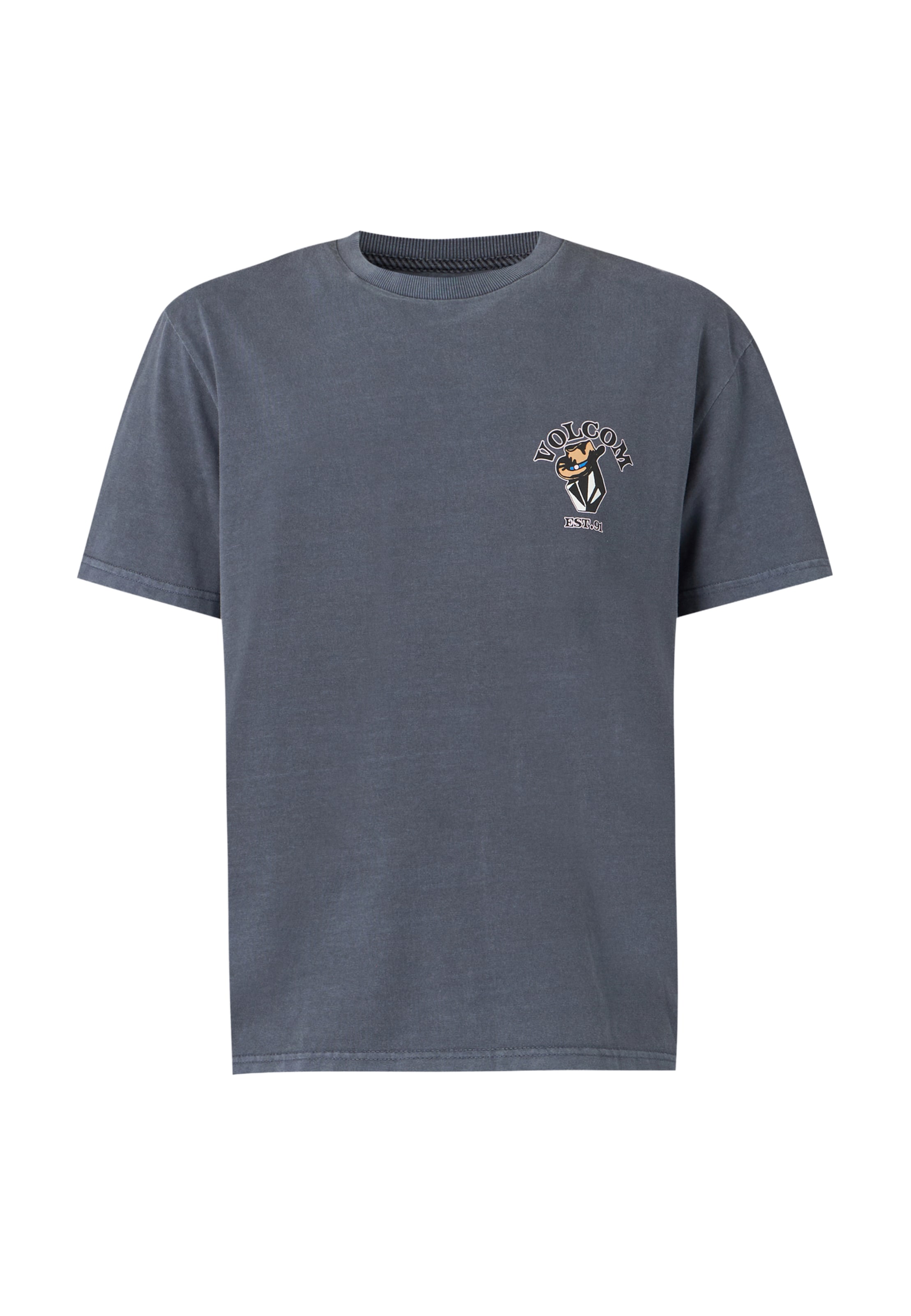 Tricou 'BAD LUCK' pe XS Volcom pe albastru / albastru fumuriu / negru / alb, Vizualizare produs