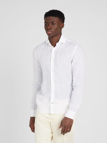 JOOP! - Slim Fit Camisa 'Pai' em branco: frente