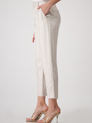 Regular Pantalon à plis monari en beige