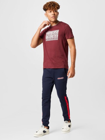 JACK & JONES T-Shirt 'FOAM' in Rot