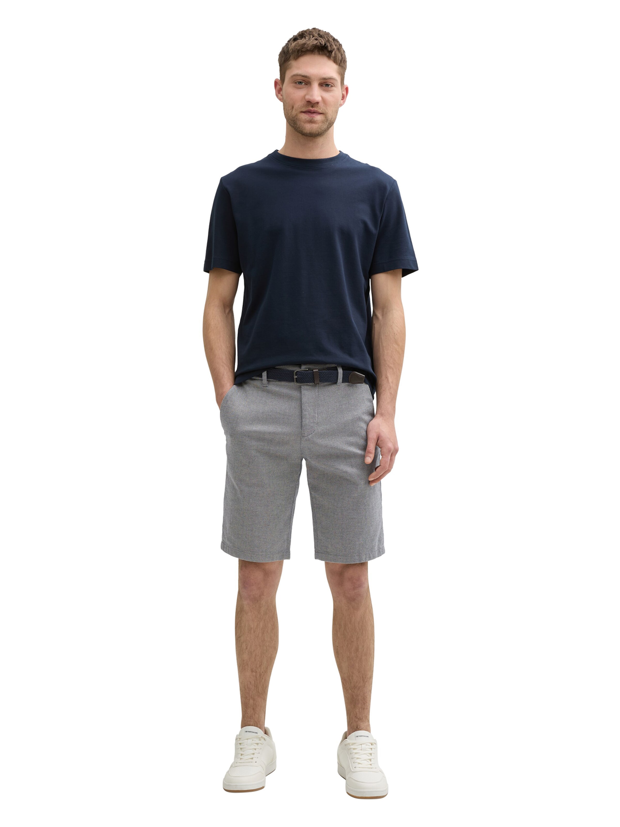 TOM TAILOR Normální Kalhoty – bílá