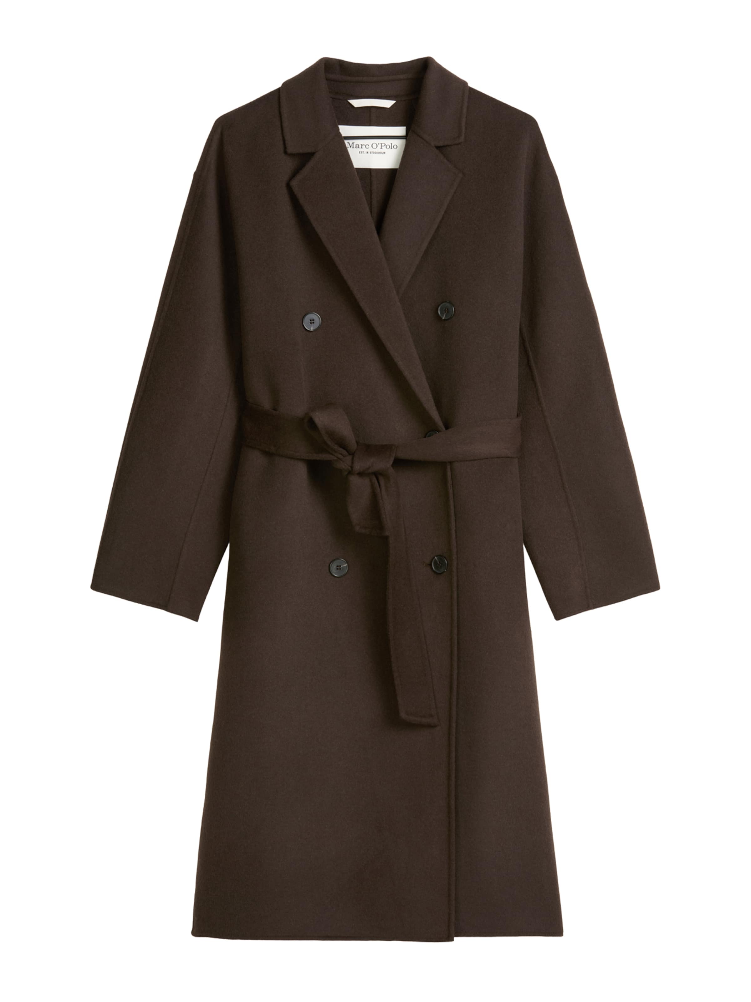 Marc O'Polo Ανοιξιάτικο και φθινοπωρινό παλτό σε καφέ: μπροστά